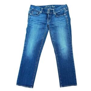 American Eagle Stretch Women's Size 6 Artist Stretch Mid Rise Blue Jeans Comfort